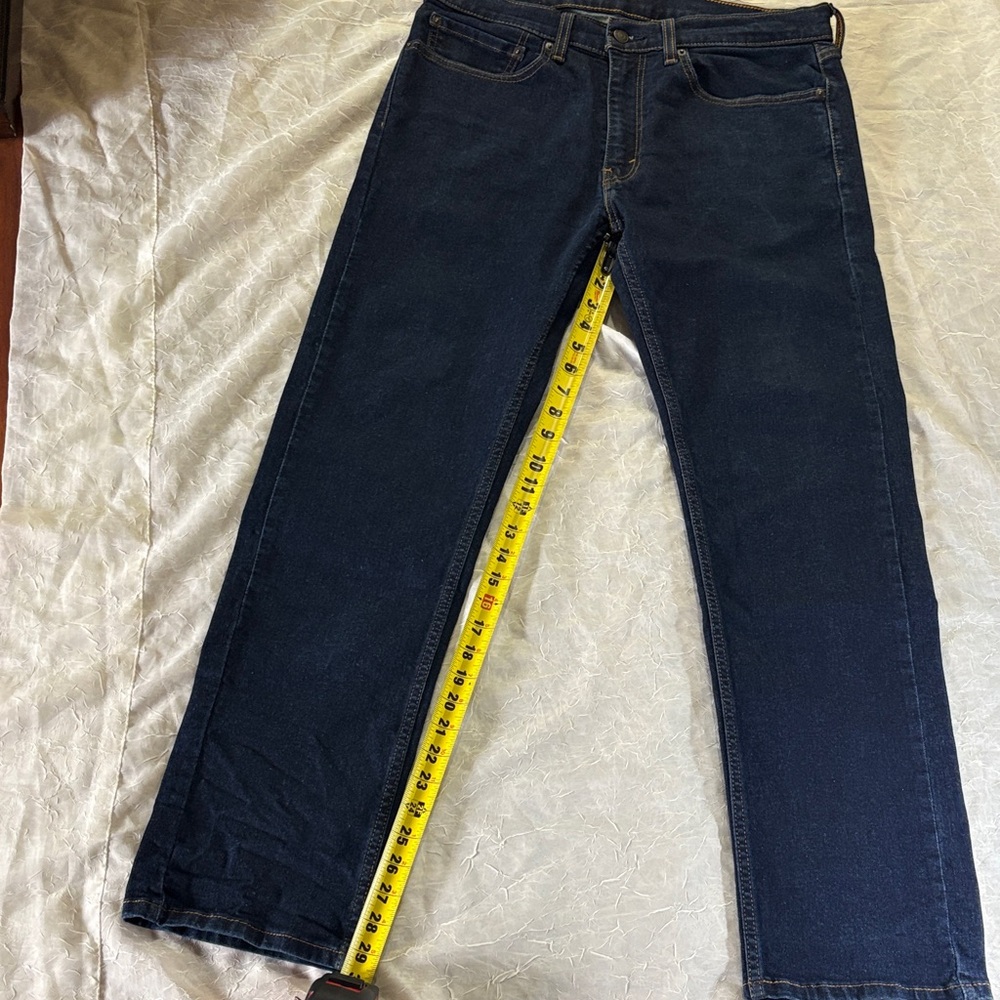 Men's Straight Jeans in Dark Indigo - Classic Straight Fit - Picture 5 of 10